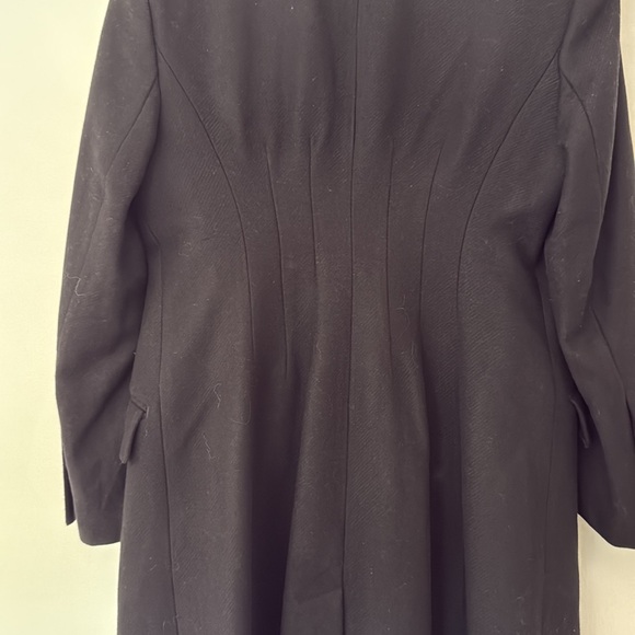 Banana Republic Isola Melton Hourglass Topcoat | Black Wool Blend | Size L NWT - Picture 4 of 10